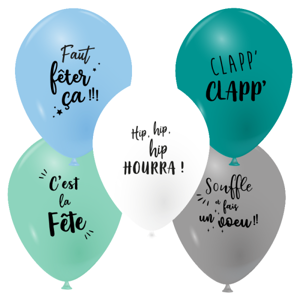 Ballons messages festifs