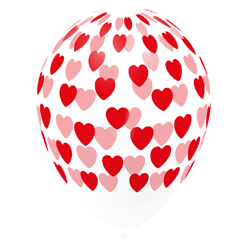 Featured image for “Ballon petits coeurs rouges”