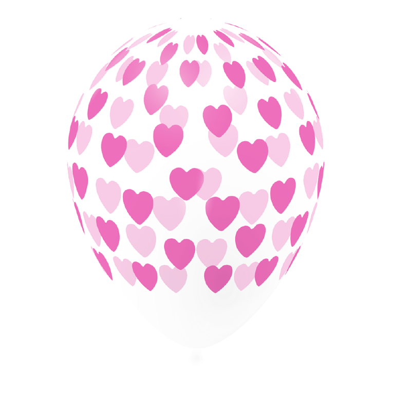 Featured image for “Ballon petits coeurs roses”