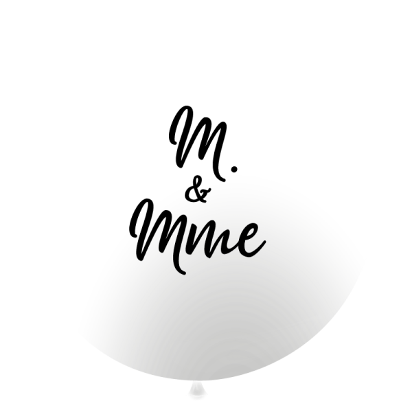 Ballon géant M & Mme – Image 2