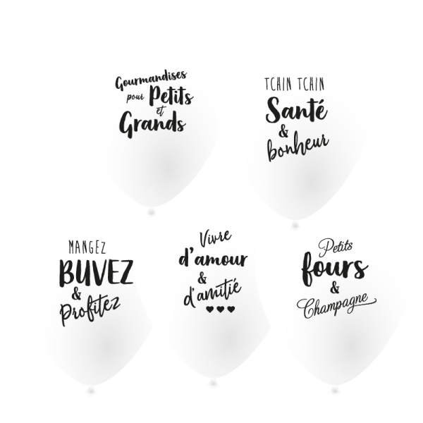 Ballons messages signalétiques