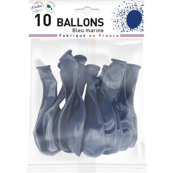 Ballon bleu marine opaque – Image 2