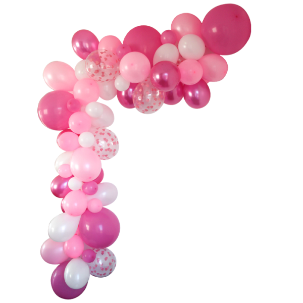 Guirlande organique rose