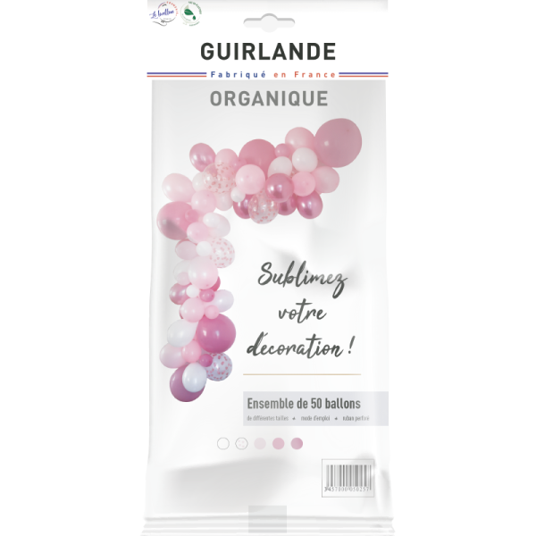 Guirlande organique rose – Image 2