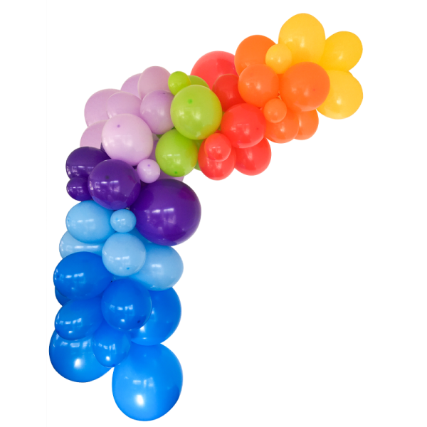 Guirlande organique multicolore