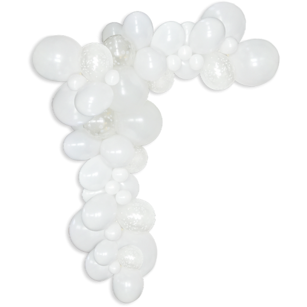Guirlande organique blanche