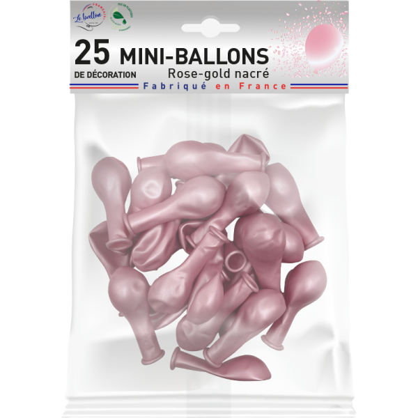 Mini-ballon rose gold nacré – Image 2
