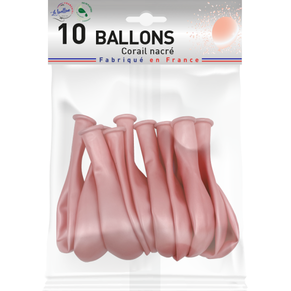 Ballon corail nacré – Image 2