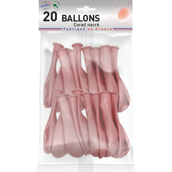 Ballon corail nacré – Image 3