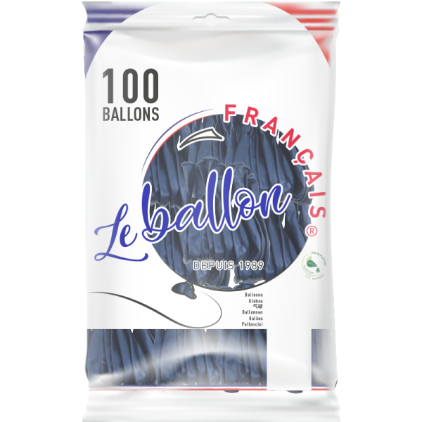 Ballon bleu marine nacré – Image 5