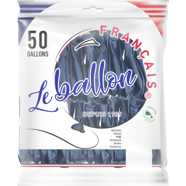 Ballon bleu marine nacré – Image 4