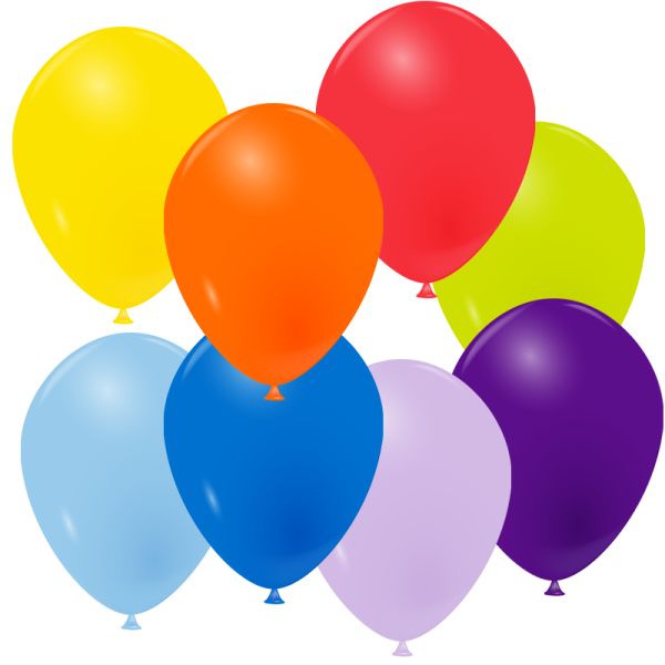 Ballons arc en ciel