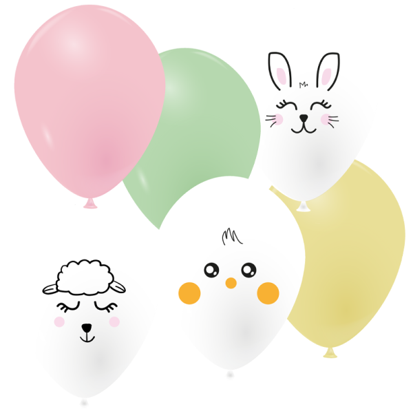 Ballons animaux de Pâques