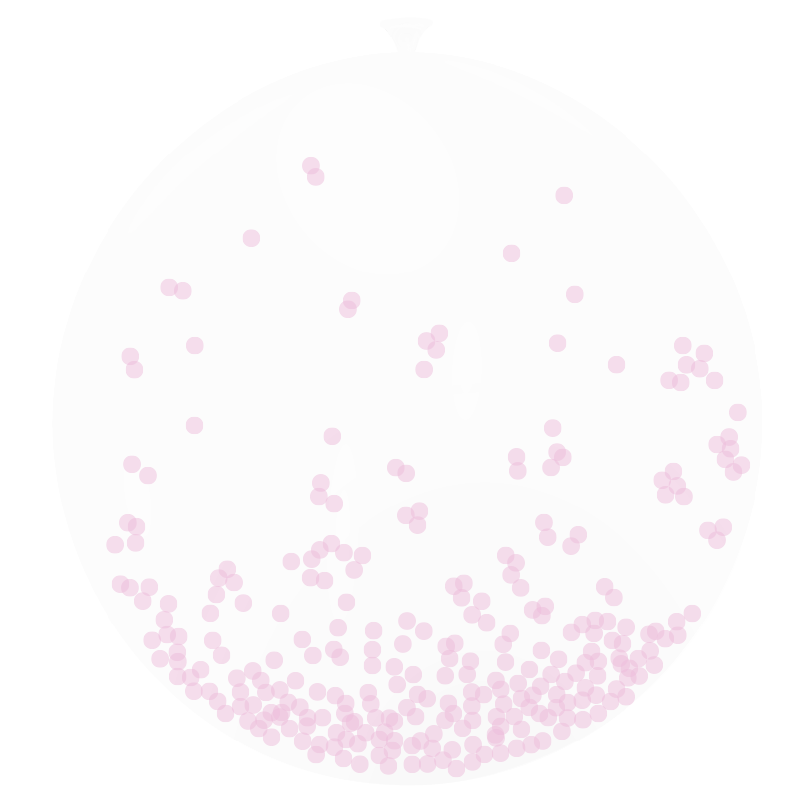 Featured image for “Ballon confettis rose pâle”