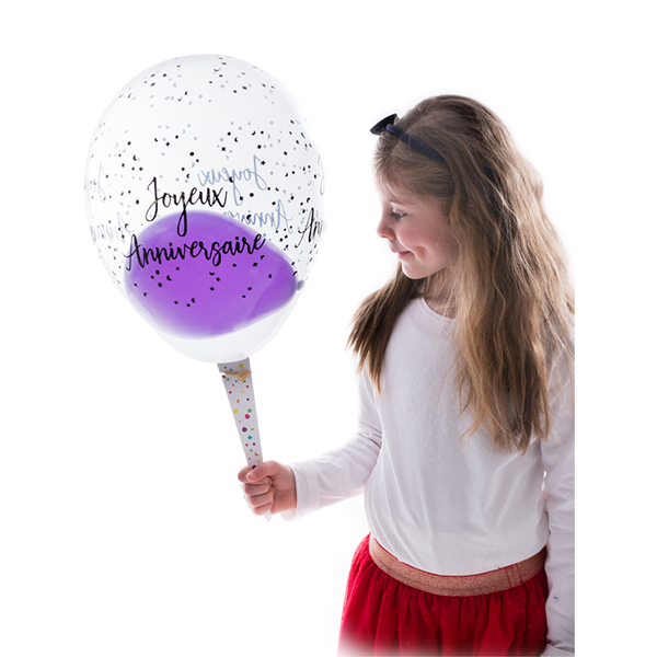 Featured image for “Ballon joyeux anniversaire avec mini-ballons”