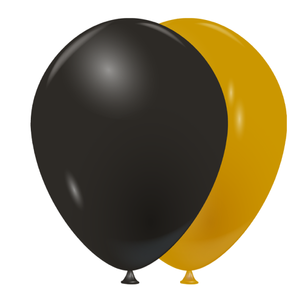 Ballons noir et or