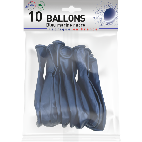 Ballon bleu marine nacré – Image 2