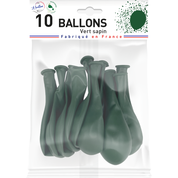 Ballon vert sapin opaque – Image 2