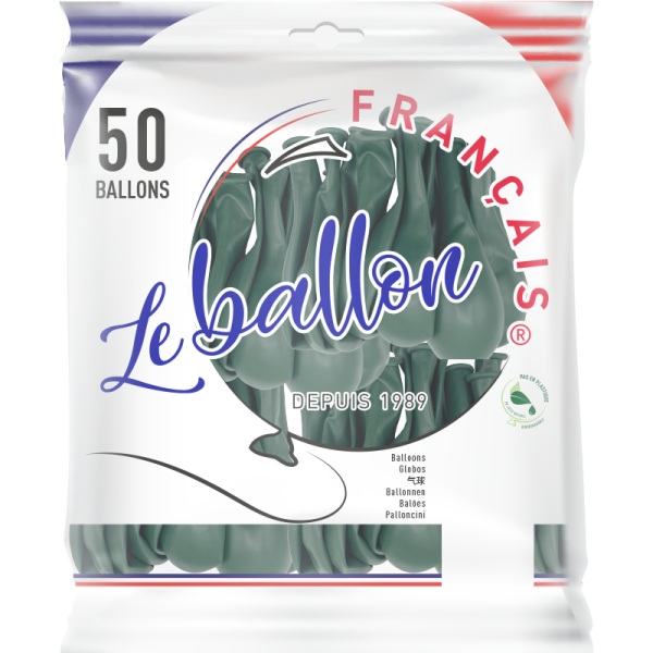Ballon vert sapin opaque – Image 4