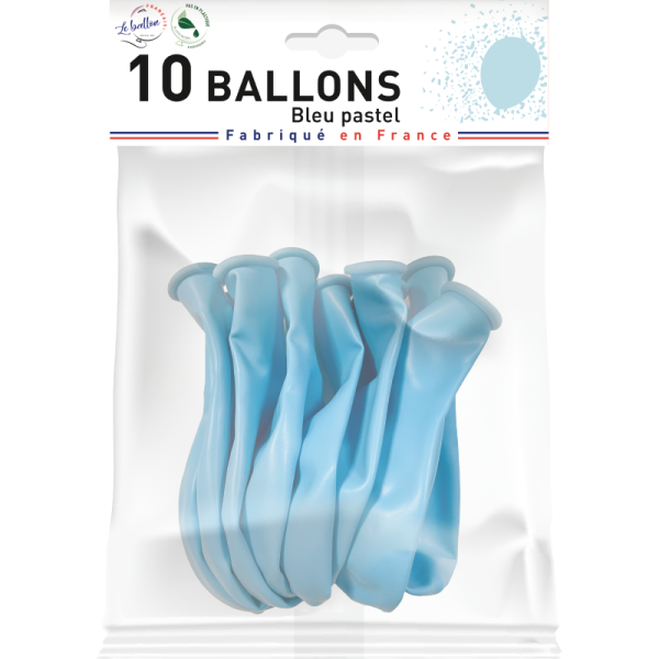 Ballon bleu pastel opaque – Image 2