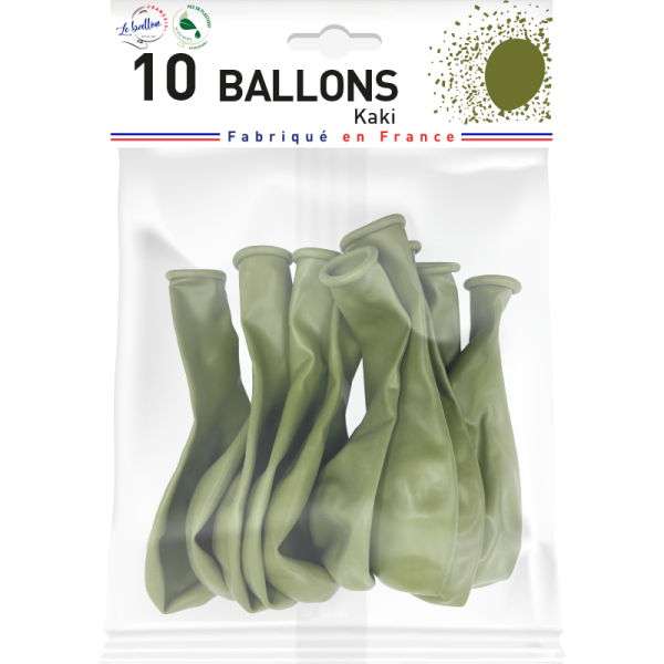 Ballon kaki opaque – Image 2