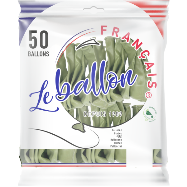 Ballon kaki opaque – Image 4