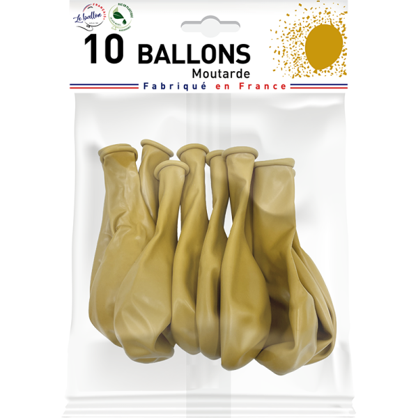 Ballon moutarde opaque – Image 2