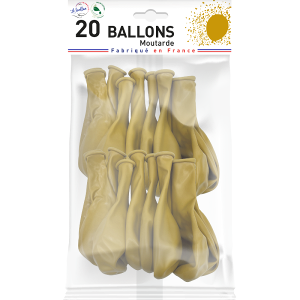 Ballon moutarde opaque – Image 3