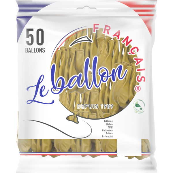 Ballon moutarde opaque – Image 4