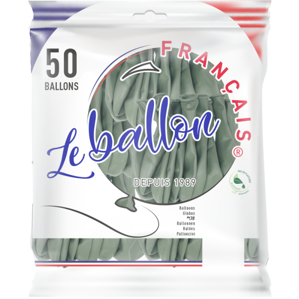 Ballon vert olive opaque – Image 4