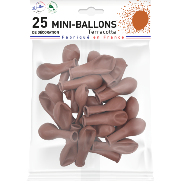 Mini-ballon terracotta opaque – Image 2