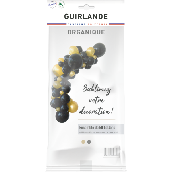 Guirlande organique noire et or – Image 2