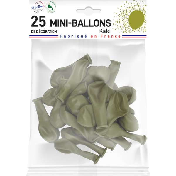 Mini-ballon kaki opaque – Image 2