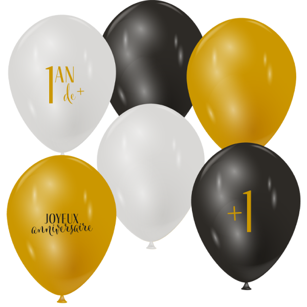 Ballons 1 an de plus