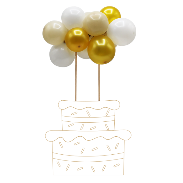 Cake topper neutre