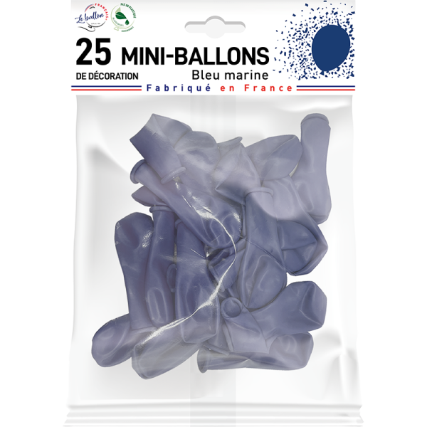Mini-ballon bleu marine – Image 2
