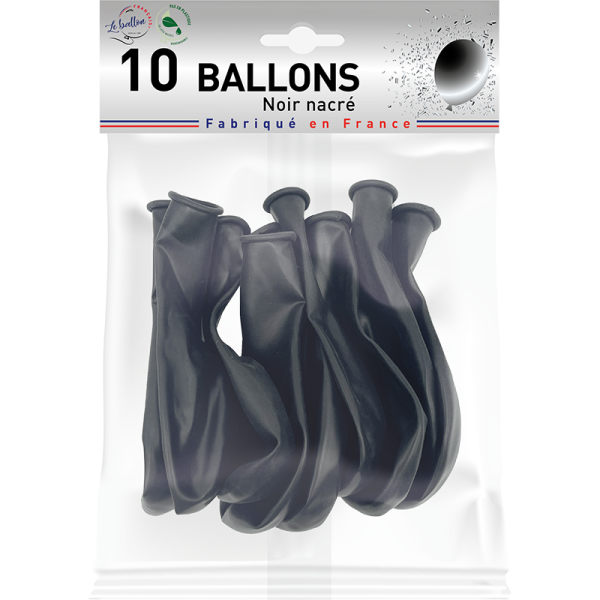 Ballon noir nacré – Image 2