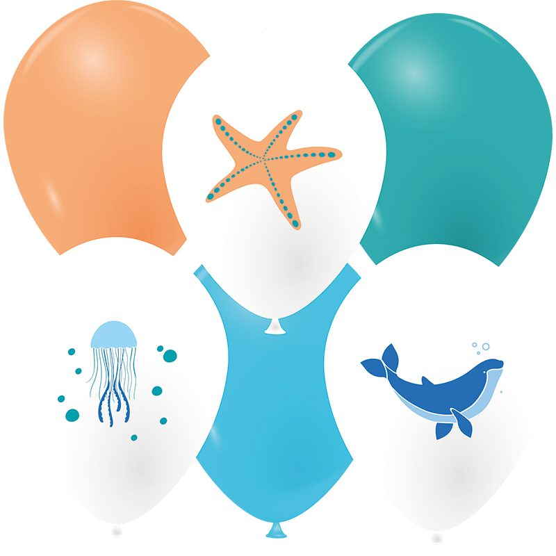 Featured image for “Ballons créatures marines”