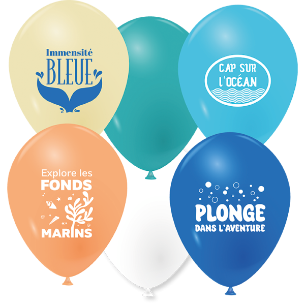 Ballons les fonds marins
