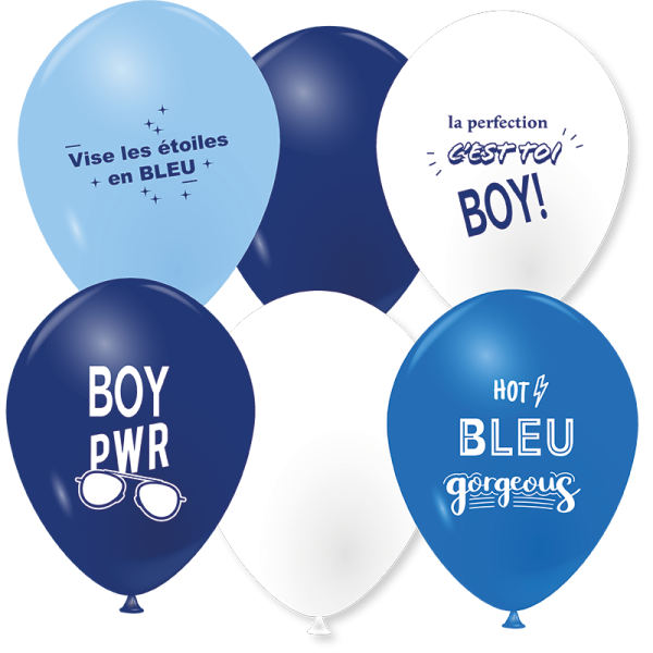 Ballons la perfection bleue