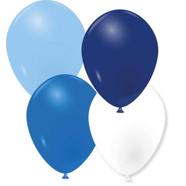 Ballons océan de bleu