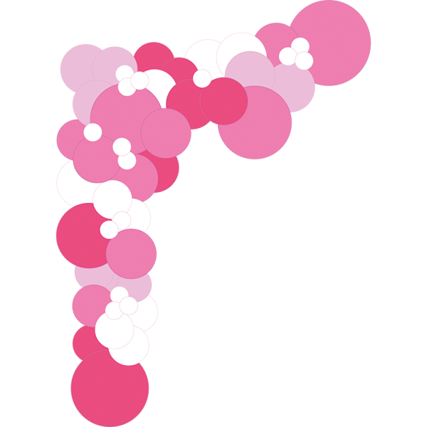 Guirlande organique pink power