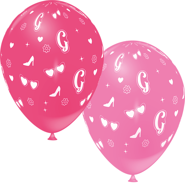 Ballons force rose