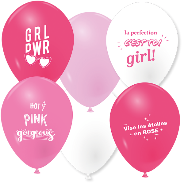 Ballons la perfection rose
