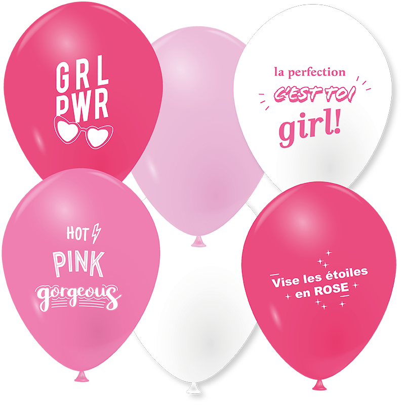 Featured image for “Ballons la perfection rose”