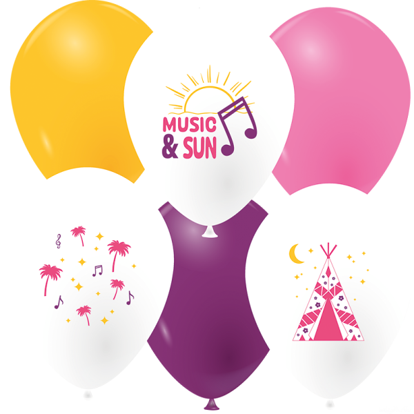 Ballons sous le soleil