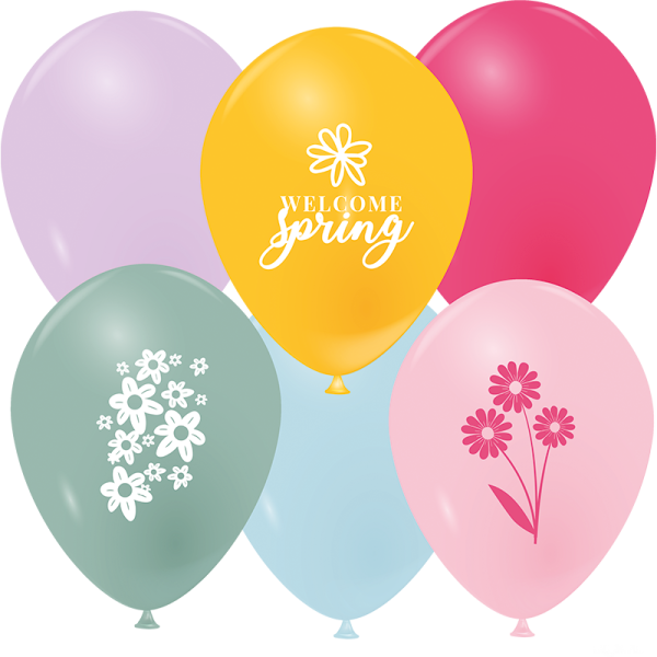 Ballons voyage floral