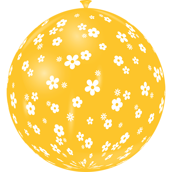 Ballon géant pâquerettes