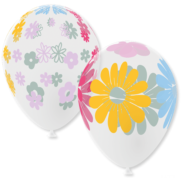 Ballons fleurs