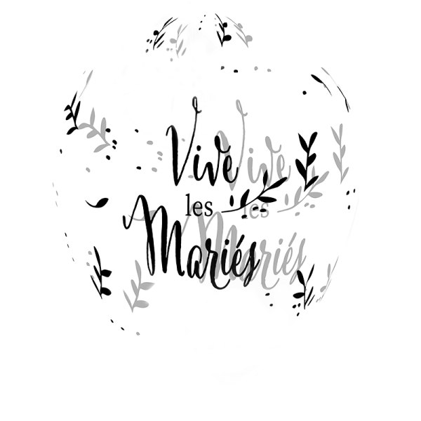 Ballon cristal vive les mariés